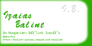 izaias balint business card
